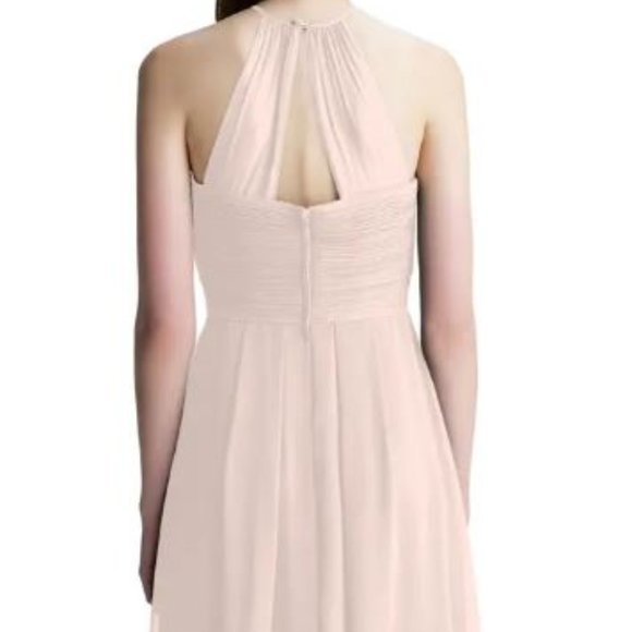 Halter Chiffon A-Line Gown, Petal Pink - Picture 5 of 5
